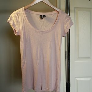 CYNTHIA ROWLEY Pink Fitted Tee